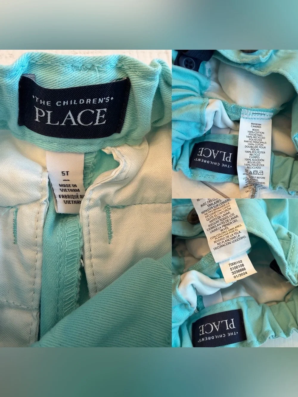 The Children's Place 100% Cotton Blue Shorts Boys 5T